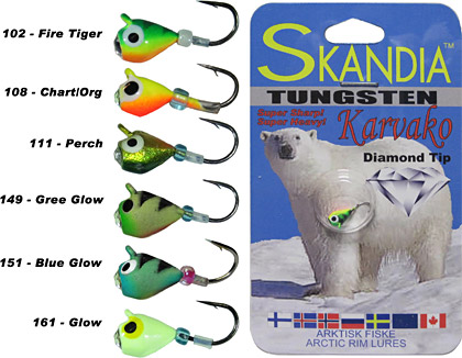 Skandia Tungsten ice fishing jigs lot Free Ship Make offer!!! 9 total